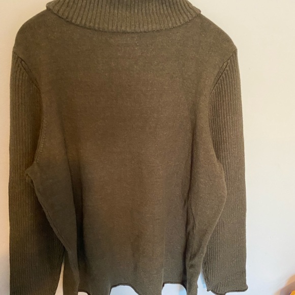 Sonoma Women’s Cowl neck Sweater in Olive Petite XXL new - Picture 6 of 7